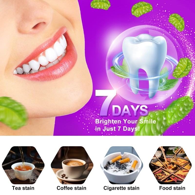 Teeth Whitening Strips,7-Day whitening Strips,Sensitive Teeth Whitener,Enamel Safe for Whiter