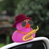 wonuu Car Dashboard Ducks, Saxophone Decor Rubber Duck Car Ornaments