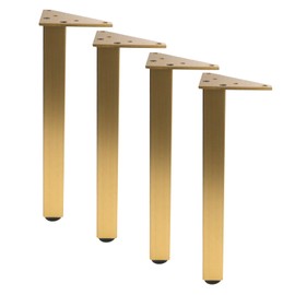 Geesatis Furniture Legs 10-inch Metal Sofa Legs Adjustable Modern Table Legs, 4 Pack, Vintage Bronze