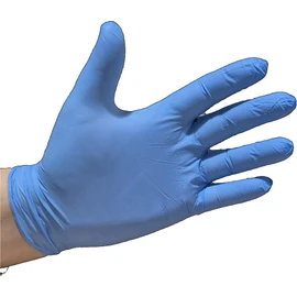 200 Disposable Gloves Large Blue Nitrile Examination Gloves Medical, Food, Care, Mechanical, Industrial, Hair & Beauty, Janitorial, Multipurpose-Powder Free (200 Gloves, Large)