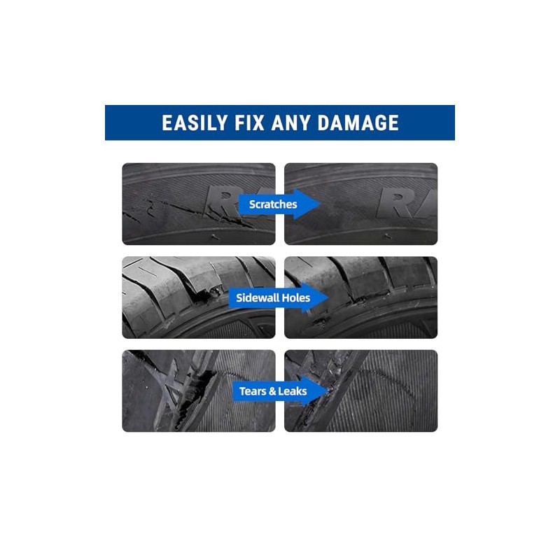 AUTOWN 21PCS Tire Repair Rubber Nail Kit for Cars &