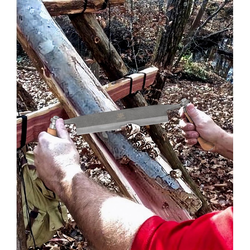 WICING Draw Knife, Straight Debarking Tool No Assembly Required, Overall