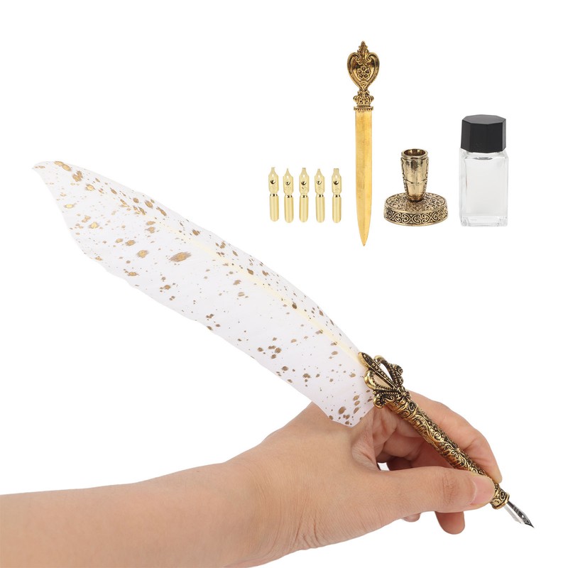 Quill Pen Set Retro Elegant Exquisite Smoothing Writing Multiple Replacement