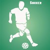 Soccer Stencil, 4.5 x 6.5 inch - Athlete UK Football