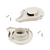 LST 2 x condensation chimney cap light grey heater for