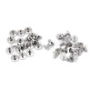 20 unids Durable Latón Roscado Cabeza Plana Tuerca Clavos Remaches