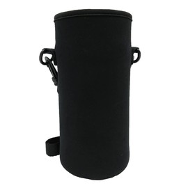 Panda Family Water Bottle Cover Case Holder with Shoulder Bottle, Shoulder Protection, Scratch Prevention, 1_Normal, Black, XL Size
