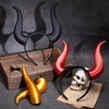 MOSTORY Dark Devil Horns Headband for Men and Women, Black