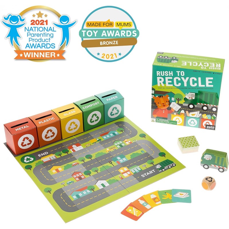 Petit Collage: Rush to Recycle | Teach Kids About Recycling|