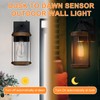 LONEDRUID 2 Pack Dusk to Dawn Outdoor Wall Light Fixtures