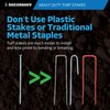 Sandbaggy 8" Heavy Duty Galvanized Artificial Turf Stakes - Spiral