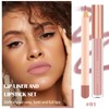 Prreal 2 x Lip Liner and Lipstick Makeup Set, Matte