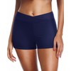 Yonique Pantalones cortos de baño para mujer, Azul marino, S