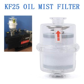 HinLIaDa KF25 Oil Mist Filter, Vacuum Pump Fume Separator Exhaust Filter KF25 Interface Quick Release Vacuum Pump High Efficiency Filtration 95% (US Stock)