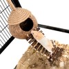 andwe Coconut Bird Nest Hut with Ladder for Parrots Parakeet