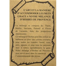 Herbs of Provence Refill Box, 2 Ounces.