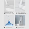Desktop Water Bottle Dispenser White Extended Hose Low Noise Automatic