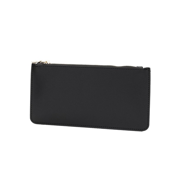 YONBEN Pencil Pen Case Stationery Case Pouch Bag (Black,Faux leather)