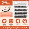 Lash Clusters DIY Lash Extensions, D Curl Individual Lashes Clusters