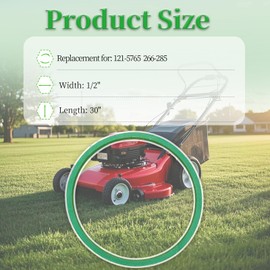 121-5765 Deck Belt for Toro Timemaster Turfmaster 20978 22205TE 22210 20200 20199 20975 20976 20977 Lawn Mower (1/2" X 30")