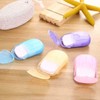 5 Boxes Portable Travel Soap Sheets, Disposable Hand Washing Paper Soap for Home Travel Camping Hiking and Outdoor Activities,Easy to Clean Mini Soap Paper