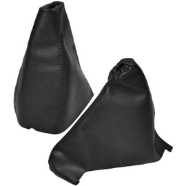 AERZETIX - C59094 - Gear Lever Bag - Gear Stick Gaiter and Handbrake Boot - Compatible with Opel Corsa D from 2006 to 2014 - Colour: Black - Faux Leather