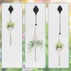 KINGLAKE 2 Pcs Retractable Hanging Basket Pulley System, Hanging Basket