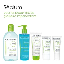 Bioderma - Serbium - Foam Gel - Cleans and Cleans Gently - Limits Suet Scretion - Sensitive Skin for Combination Skin to Oily Skin - 2 x 200ml