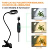 ZEYACHAN Clamp Light, Desk Lamp with USB Charger, 3 Light