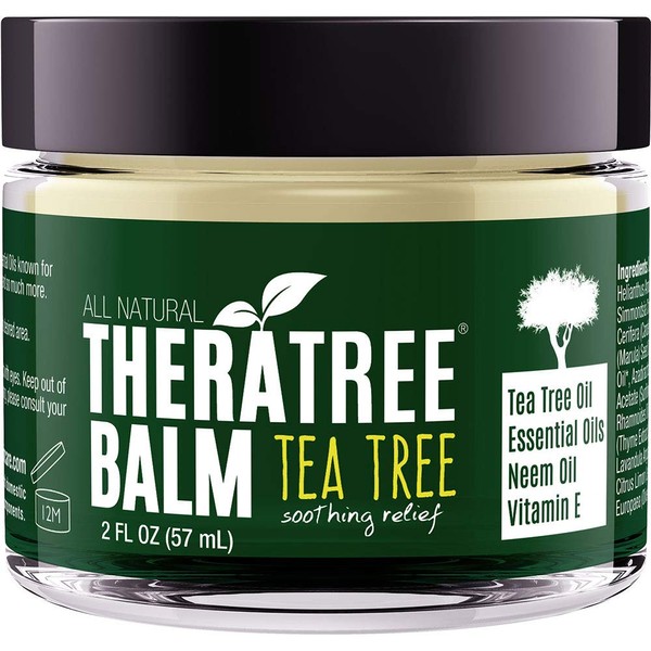 Tea Tree Oil Balm with Neem Oil - Helps Fight Skin Irritation and Helps Soothe Dry, Itchy Skin - by Oleavine TheraTree