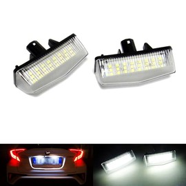 2 x LED License Plate Light White Canbus for Prius Prius + RAV4 C-HR NX RX