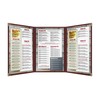Burgundy, 25 Pack, 3 Pages / 6 Views Trifold -