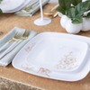 Blue Sky Gold Buds Elegant 6" Square Disposable Plastic Plates