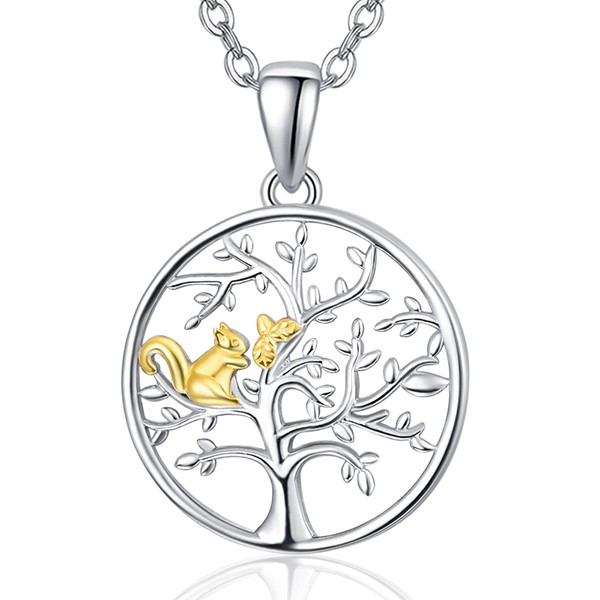 KINGWHYTE Tree of Life Necklace for Women 926 Sterling Silver