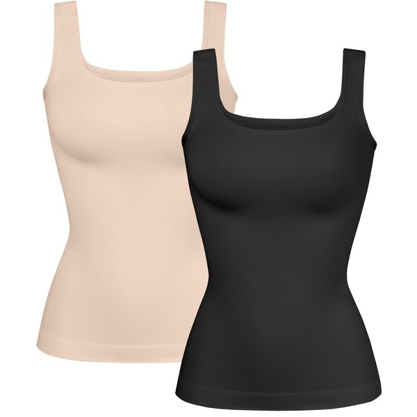 YIOIOIO Women Shapewear Tank Tops Tummy Control Compression Tops seamless