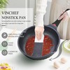 Vinchef Nonstick Skillet with Lid, 12.5In Aluminum Deep Frying/Saute Pan