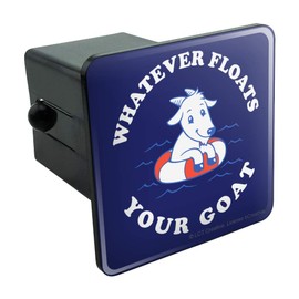 GRAPHICS & MORE Whatever Floats Your Goat Boat Funny Humor Tow Trailer Hitch Cover Plug Insert