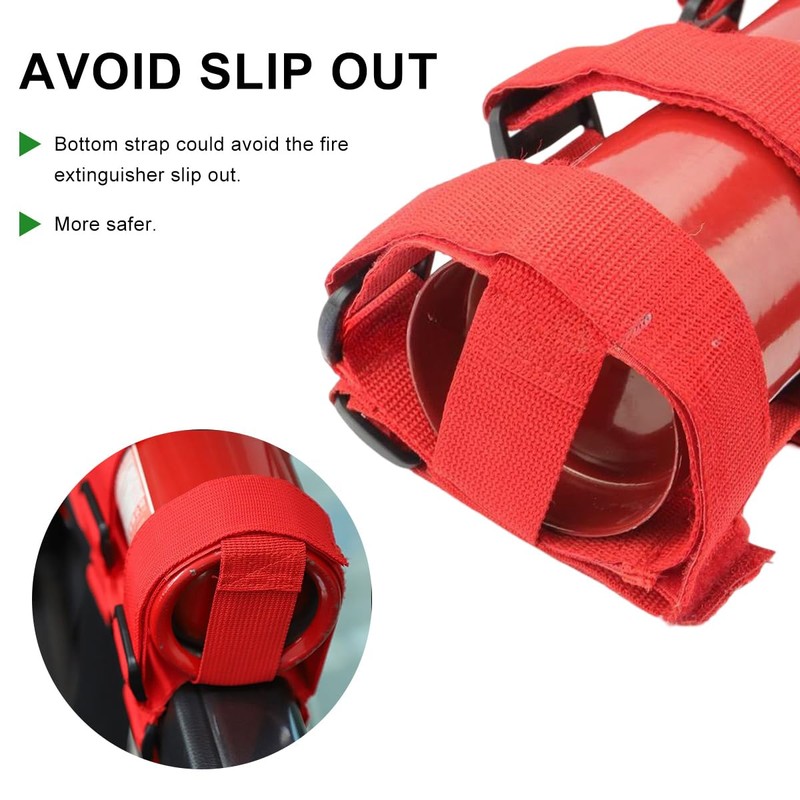 BWBWND Fire Extinguisher Holder, Roll Bar Adjustable Extinguisher Strap Brackets