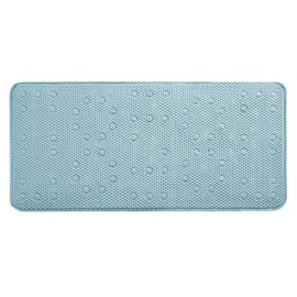 Anti-Slip Tub Mat with Suction Cups - Non-Slip Bath Mat for Shower - Machine Washable,Tub,Kids - Shower & Bathtub Mat - Toddler Friendly - Bath Mats for Bathroom,17"x36",Angel Blue