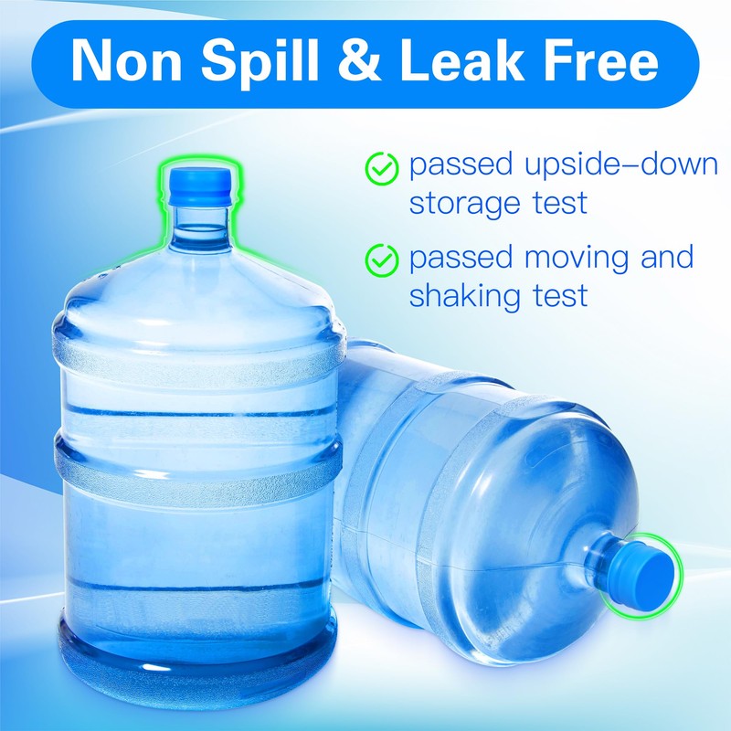 Gofriipai Upgraded 3 and 5 Gallon Water Jug Cap, Silicone