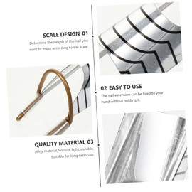 Healvian 3sets Stylish Nail Forms Stickers for Gel Extensions Easy to Apply Remove Includes Guides for Beginners Nail Artists