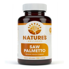 Nature's Wellness Saw Palmetto Suplemento Próstata 100 Caps