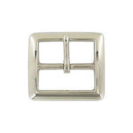 Ohio Travel Bag Sam Browne Center Bar Buckle, 1-1/2 Inch, Nickel Finish, Solid Brass, 899-1-1-2-N