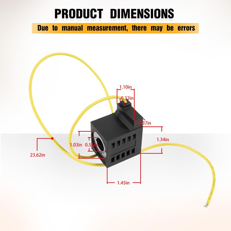 10226-37 Solenoid Coil, 10v DC, 25W, Single Lead Wire, Fits