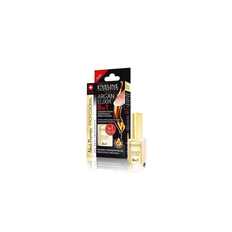 Eveline 8-in-1 Nail Regeneration Elixir with Argan 12 ml