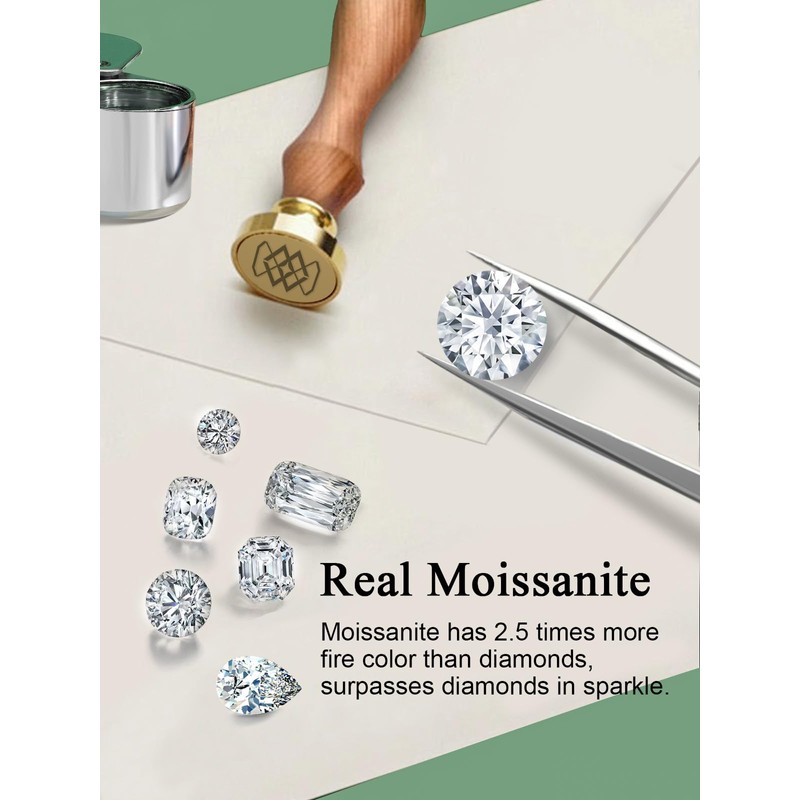 Moissanite Bezel Comfy Earrings for Women Sparkly Sterling Silver Diamond