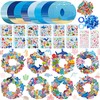 Hollowfly 48 Sets Summer Ocean Wreath Craft Kits Sea Animal
