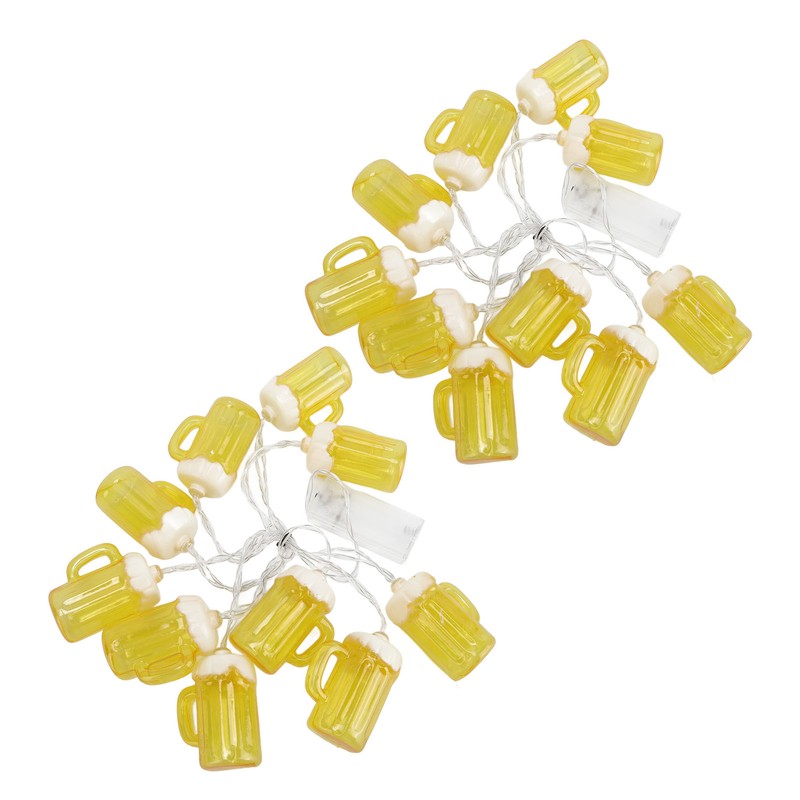 2pcs Beer String Lights 6.5ft 10LED Holiday Party Decorative String