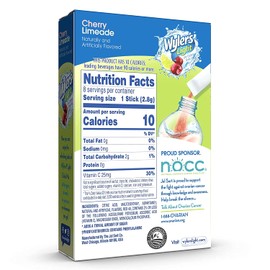 Wyler's Light Cherry Limeade Singles To Go Drink Mix Cherry Limeade, 8 Count (Pack of 1)