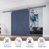 EaseLife 12 FT Brushed Nickel Sliding Barn Door Hardware Track